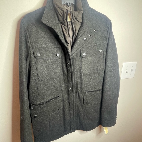 Michael Kors Mens Jacket - Loden Heather Size S - Picture 3 of 7